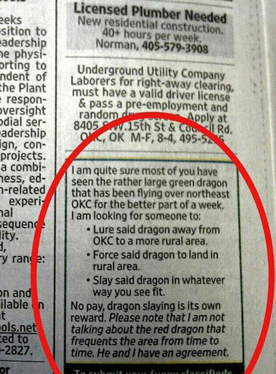 funny-green-dragon-newspaper