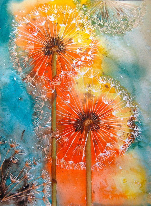 dandelion-art-color-orange