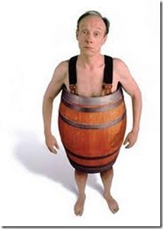 man with barrel