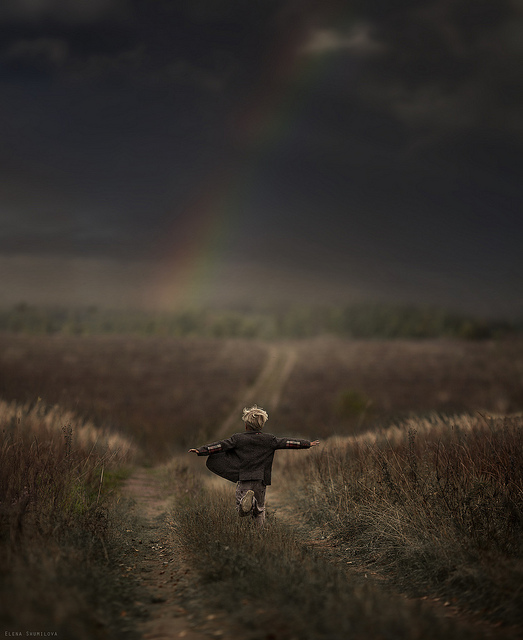 rainbow-child-country-boy-running